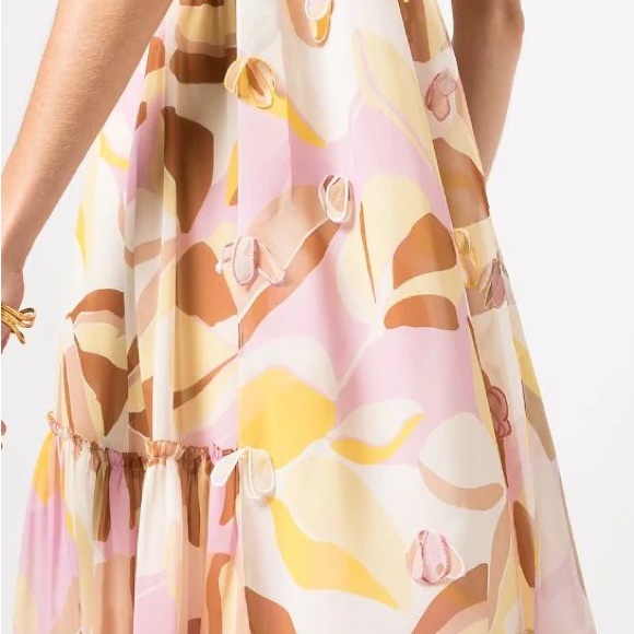 NWT Sachin & Babi Tori one shoulder printed maxi dress - Picture 5 of 5